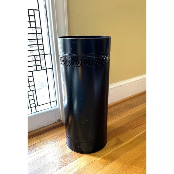 1950s handpainted metal umbrella stand/ hamper or waste basket - Picture 3 of 8